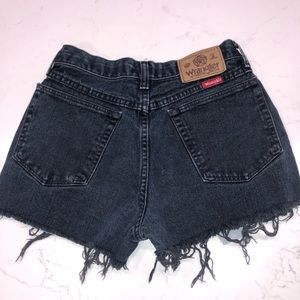 Wrangler high waisted denim shorts S
